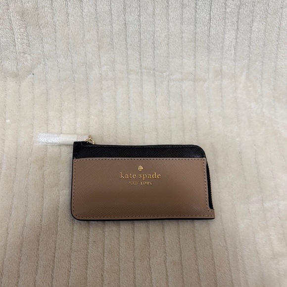 kate spade Accessories - Kate Spade Toasted Hazelnut Colorblock Card Holder New